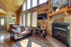 Views, Fire Pit + Game Room: Smoky Mountain Cabin - Image 5