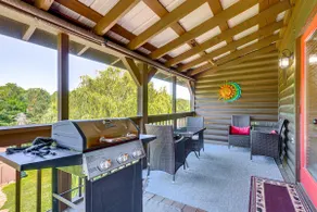 Views, Fire Pit + Game Room: Smoky Mountain Cabin - Image 3