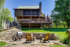 Views, Fire Pit + Game Room: Smoky Mountain Cabin - Image 2