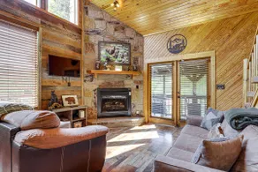 Views, Fire Pit + Game Room: Smoky Mountain Cabin - Image 4