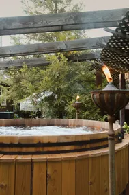 Cottage on the Corner • Cedar Hot Tub - Image 3