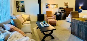 A Comfy Stay: Fireplace, EV Charging, & Workspace - Image 2