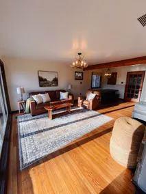 Riverfront cabin w/ hot tub, kayaks, dock, dog ok - Image 3