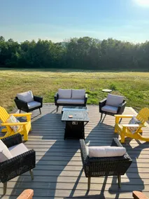 Cozy Lakes Region Escape. Fire Pit. Patio - Image 3