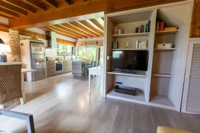 Cozy wooden house with fireplace and pool - Image 2