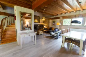 Cozy wooden house with fireplace and pool - Image 4