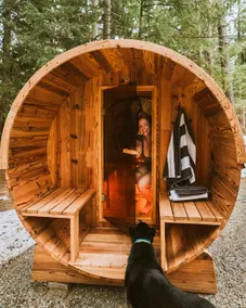 Nordic Spa A-frame | Hot Tub, Sauna, Cedar Shower - Image 4