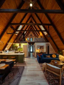 Nordic Spa A-frame | Hot Tub, Sauna, Cedar Shower - Image 2