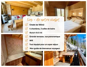 Beautiful wooden chalet, Isola 2000 - Image 3