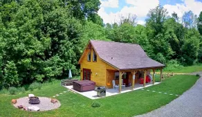 Exceptionally Private Rustic Luxury Cabin adjacent to 16,000 acres of Gamelands - Image 2