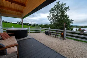Margaret's Cabin – hot tub facing Mulroy Bay - Image 2