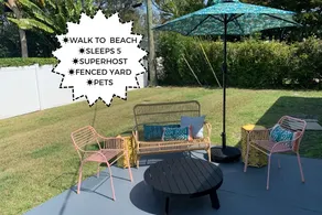 Mid-Century Charm | Walk to Beach | Work Ready - Image 2