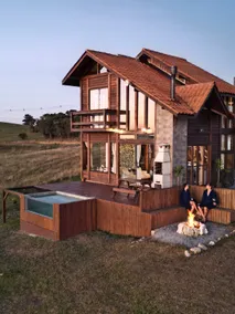Vila Boa Vista Cabin Heated Pool Sunset - Image 3