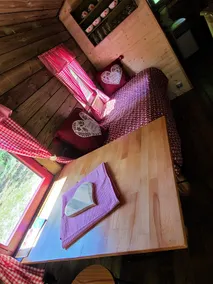 Unusual holidays romantic pink red caravans - Image 5