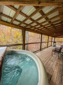 Rustic Log Cabin Hocking Hills Rental with Hot Tub - Image 2