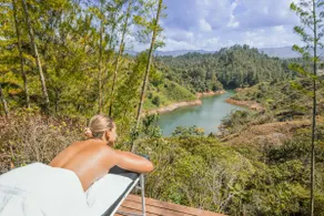 Himalaya retreat, modern with a hot tub and forest - Image 4
