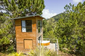 Himalaya retreat, modern with a hot tub and forest - Image 5