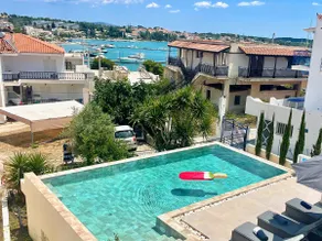 Portoheli Villa Downtown, Pool & Port view - Image 5