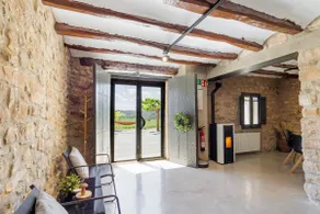 Stone farmhouse with pool, surrounded by fields. - Image 2