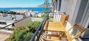 Incredible 2-room apartment full of charm with balcony sea view - Image 5