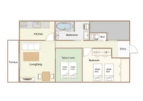 Takao Mountain is just around the corner! Elegant and relaxing space for up to 4 people 1LDK - Image 5