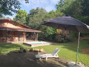 Ranch with a swimming pool and river in front of the gate. - Image 4