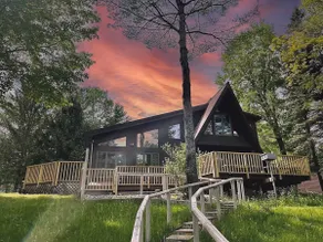 Romantic Glacier Hot Tub Hideout | A-Frame - Image 3