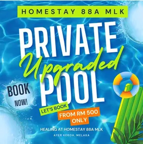 Homestay 88A MLK + Private Pool + Wi-Fi Netflix - Image 4