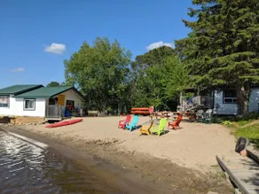 Lakefront cabin. Private beach. Kayaks. Huge deck. - Image 3