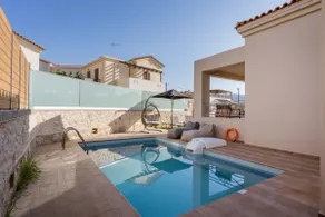 Family Villa Ismini with Private Pool & Stunning Views, near Rethymno and the Beach - Image 2