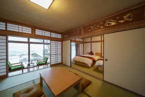 Osugi no Yado) Newly renovated and open! 5 minutes drive to Yufuin Station, enjoy the night view of Yufuin from the open-air bath. - Image 5
