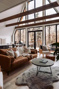 European A-Frame on 6 Private Acres with Sauna - Image 2