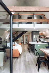 European A-Frame on 6 Private Acres with Sauna - Image 3