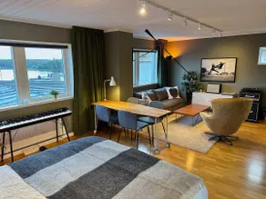 Penthouse with lake view with piano & vinyl player. - Image 2