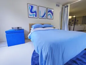 TheBlueLoftRetreat • Chic|Bright Stay near Mass St - Image 3