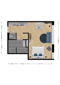 Cityden | Studio XL for Four Persons | Aparthotel - Image 5