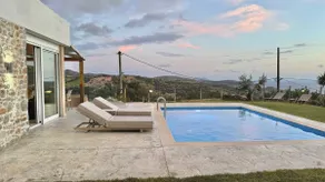 Villa Michael Triopetra Private Villa, Private Swimming Pool, Garden, Panoramic Sunset - Image 4