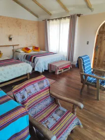 INKA PACHA cabin with two beds and a private bathroom - Image 5