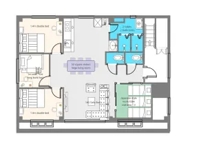 1-min station/4 lines/106㎡, 4BR 2T2B2L1K/Gas Dryer - Image 4