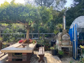 [Sea, Pizza Oven, and BBQ] Large house with a large lawn and flower garden, palm garden - Image 4