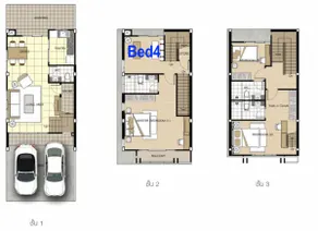 D. Whole house 4-bedroom, PEACE, MRT Tiwanon, Grab - Image 4