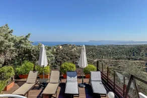 Modern-Rustic Villa in Stalos, Pool, Idyllic Views - Image 4