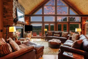 Luxe Log Home | Shenandoah NP Views • Sauna • Gym - Image 2