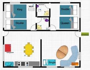 Aloha Gokarna-Entire 2BHK AC Villa home & kitchen - Image 5