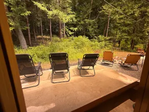 Log house with barrel sauna, fire pit, BBQ, and wood stove, available for rent as a whole villa - Image 5