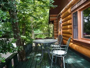 Log house with barrel sauna, fire pit, BBQ, and wood stove, available for rent as a whole villa - Image 4