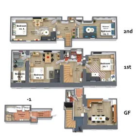 The Bookhouse, 5-bedroom residence by Prague Castle - Image 3