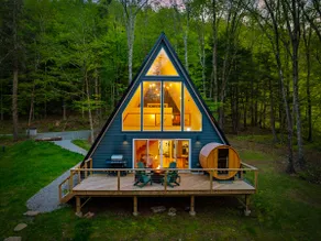 BirchRidge A-Frame: Sauna/Firepit/King Bed/7 Acres - Image 5