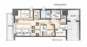 8 min walk from Kanayama Station/15 min to Nagoya Station/New luxury apartment/6 people - Image 5