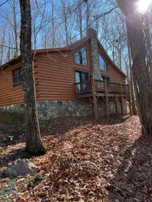 2BR/2BA Cabin Near Downtown West Jefferson  Fireplace + Workspace - Image 5